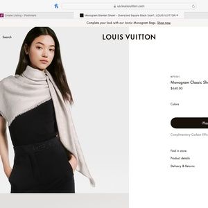 Monogram Blanket Shawl